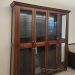 Large 2 pc Wood & Glass 8 Door Trophy Display Showcase 78x14x88